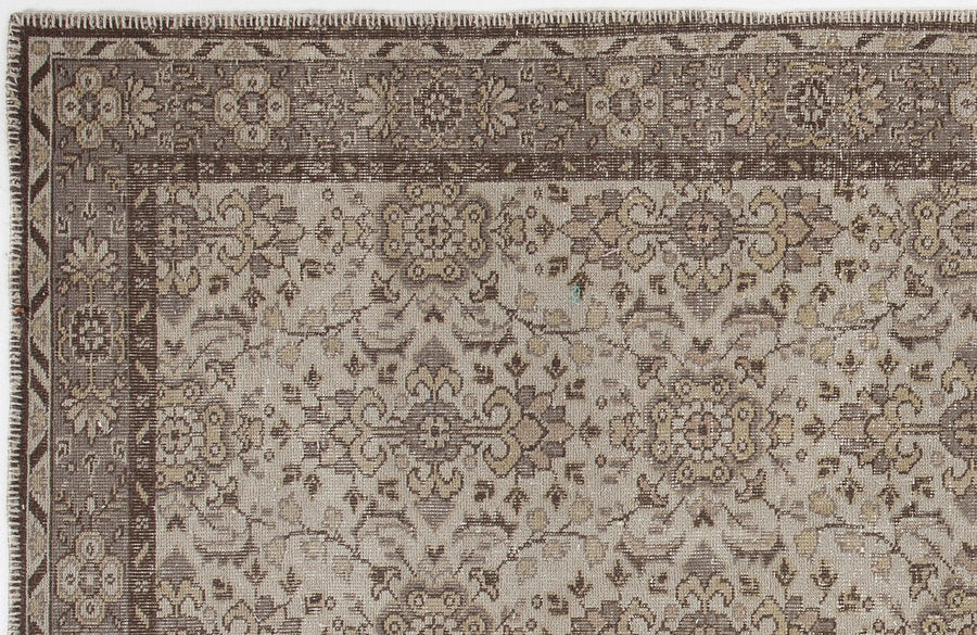 Bej El Dokuma Halı Madalyon Desenli Düz Dokulu Yün 165x293 cm – Oturma odası kullanımı