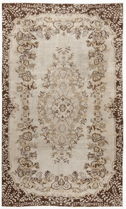 Atina 3876 Bej Eskitme Yün El Dokuma Halısı 165 x 271 - El Dokuma - HALI.NET