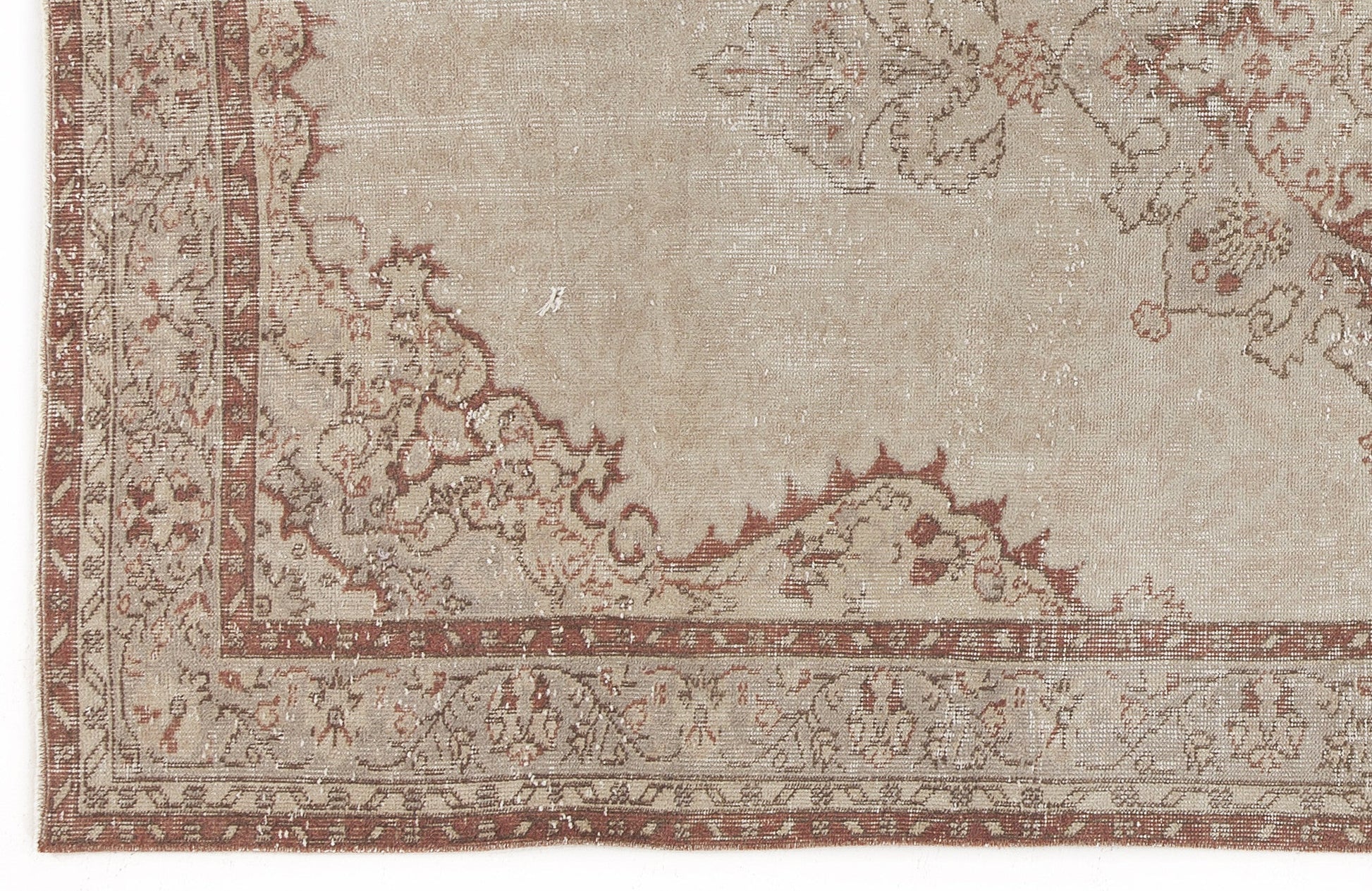 Atina 4743 Bej Eskitme Yün El Dokuma Halısı 165 x 271 - El Dokuma - HALI.NET