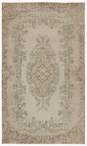 Atina 5246 Bej Eskitme Yün El Dokuma Halısı 170 x 290 - El Dokuma - HALI.NET