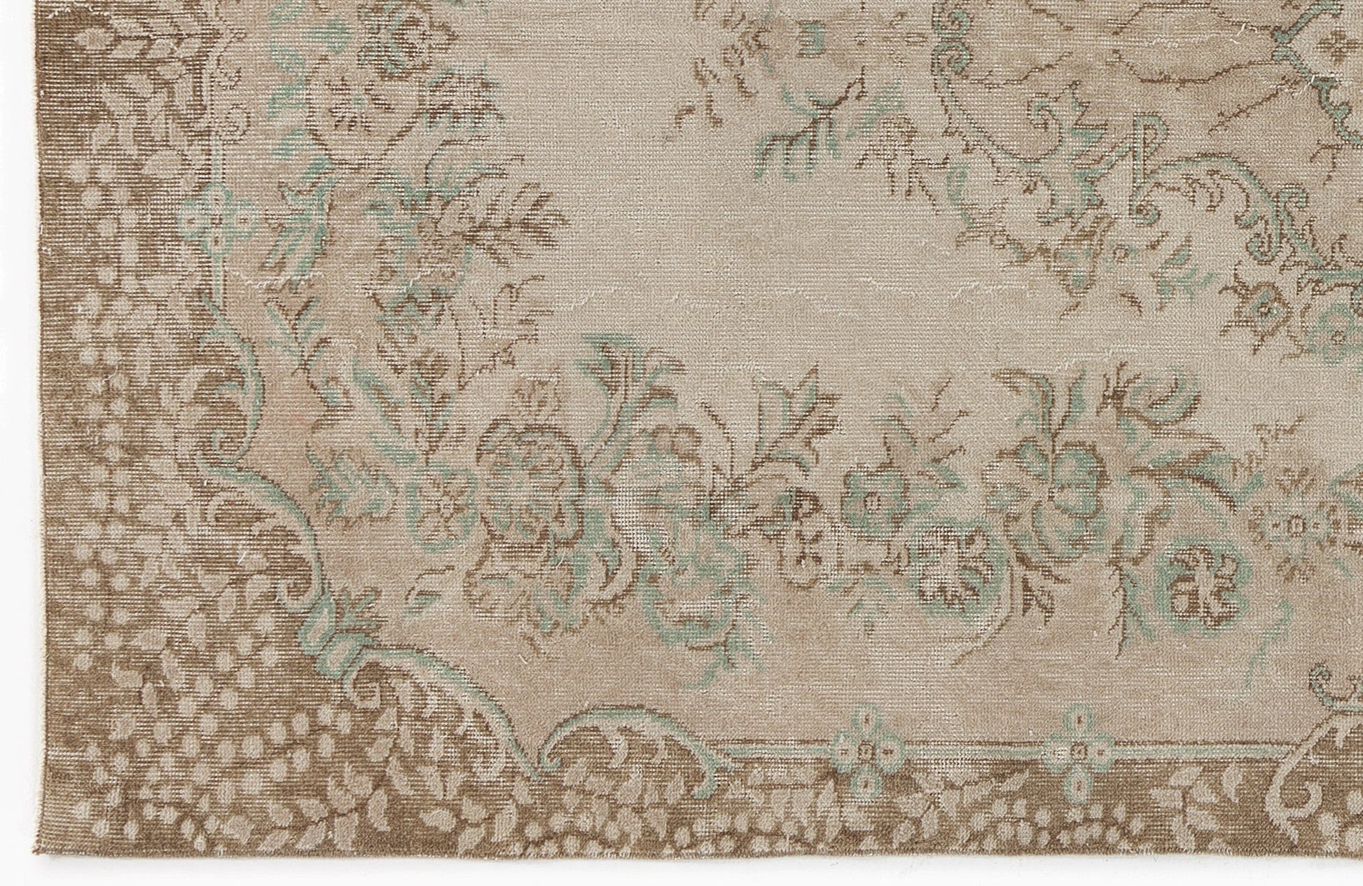 Atina 5246 Bej Eskitme Yün El Dokuma Halısı 170 x 290 - El Dokuma - HALI.NET