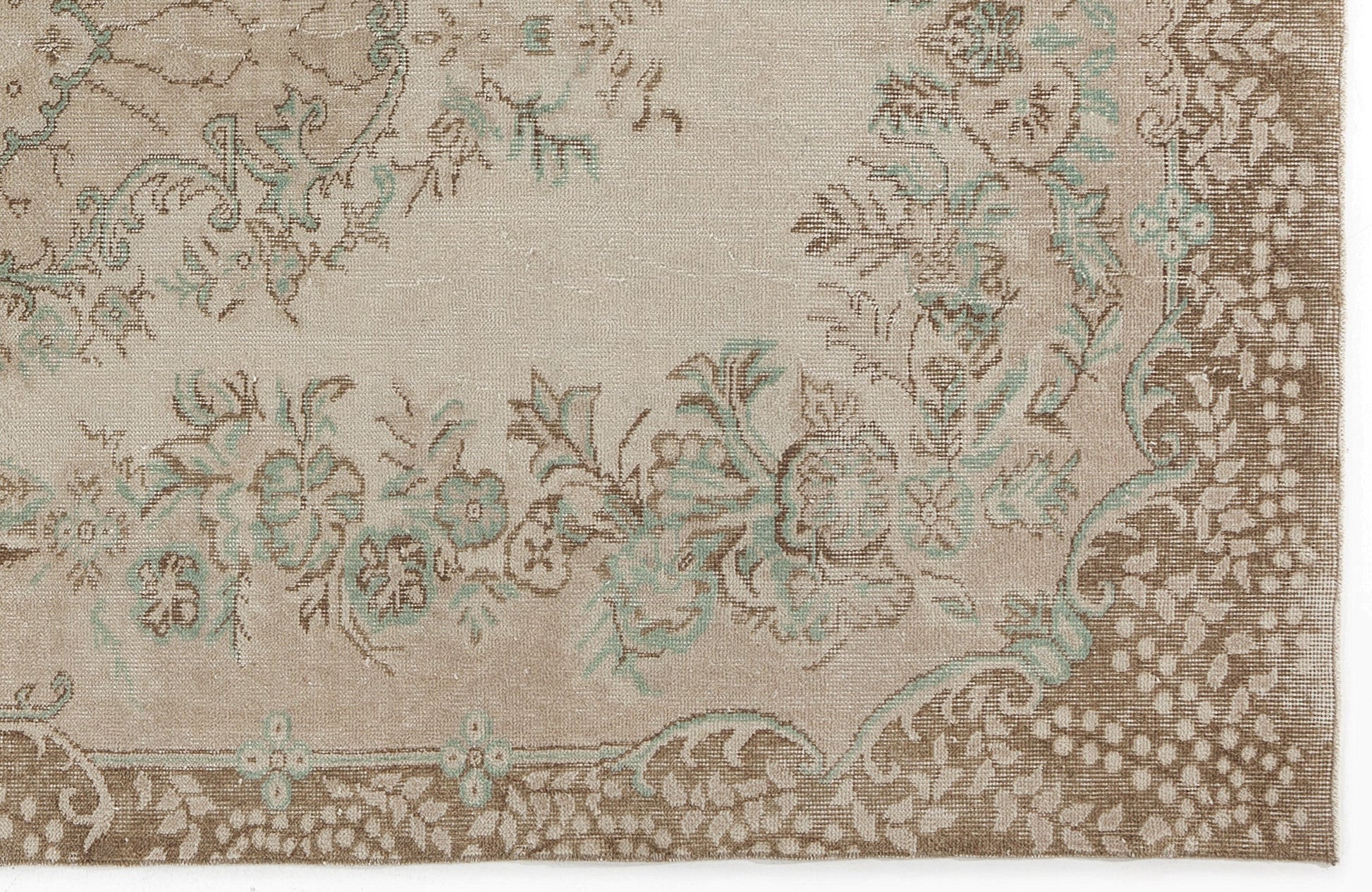 Atina 5246 Bej Eskitme Yün El Dokuma Halısı 170 x 290 - El Dokuma - HALI.NET