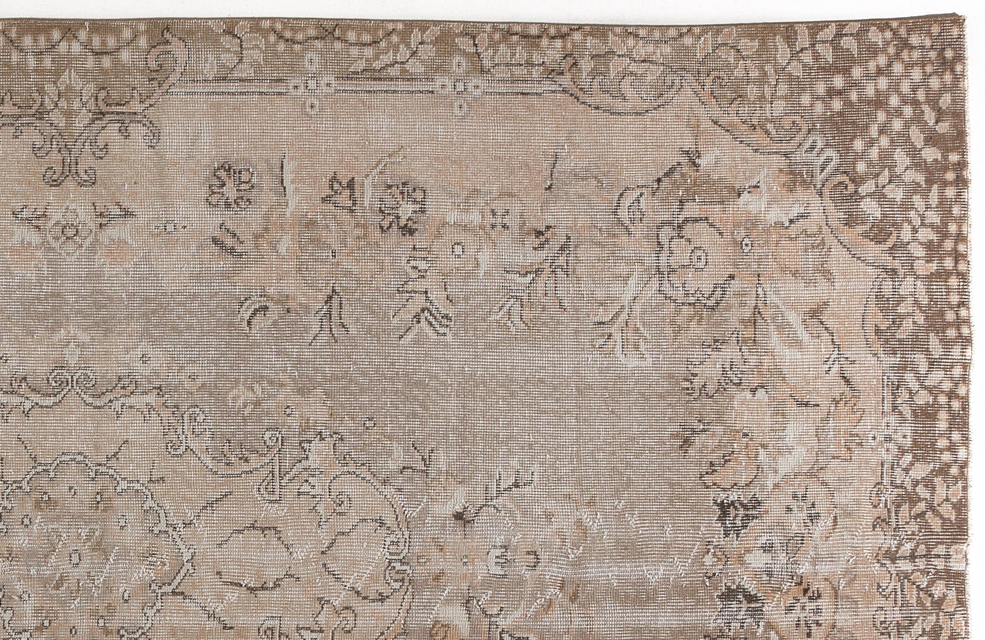 Atina 5544 Bej Eskitme Yün El Dokuma Halısı 175 x 290 - El Dokuma - HALI.NET