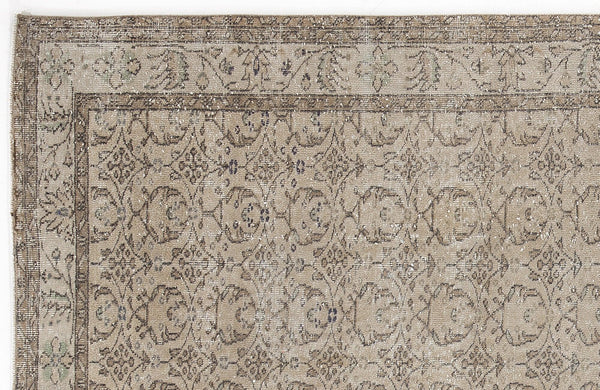 Bej Anadolu Klasik Modern Yün Halı 170x281 - Özel Seri