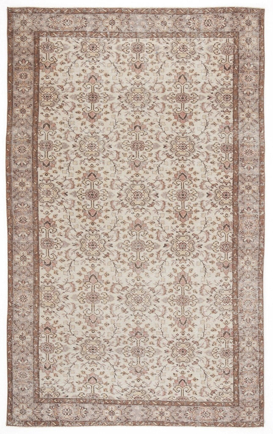 Bej Anadolu Klasik Modern Yün Halı 166x270 - Özel Seri