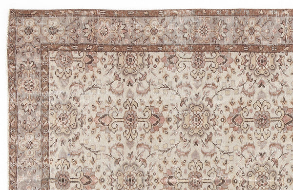 Bej Anadolu Klasik Modern Yün Halı 166x270 - Özel Seri