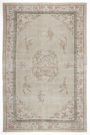 Atina 5935 Bej Eskitme Yün El Dokuma Halısı 186 x 296 - El Dokuma - HALI.NET