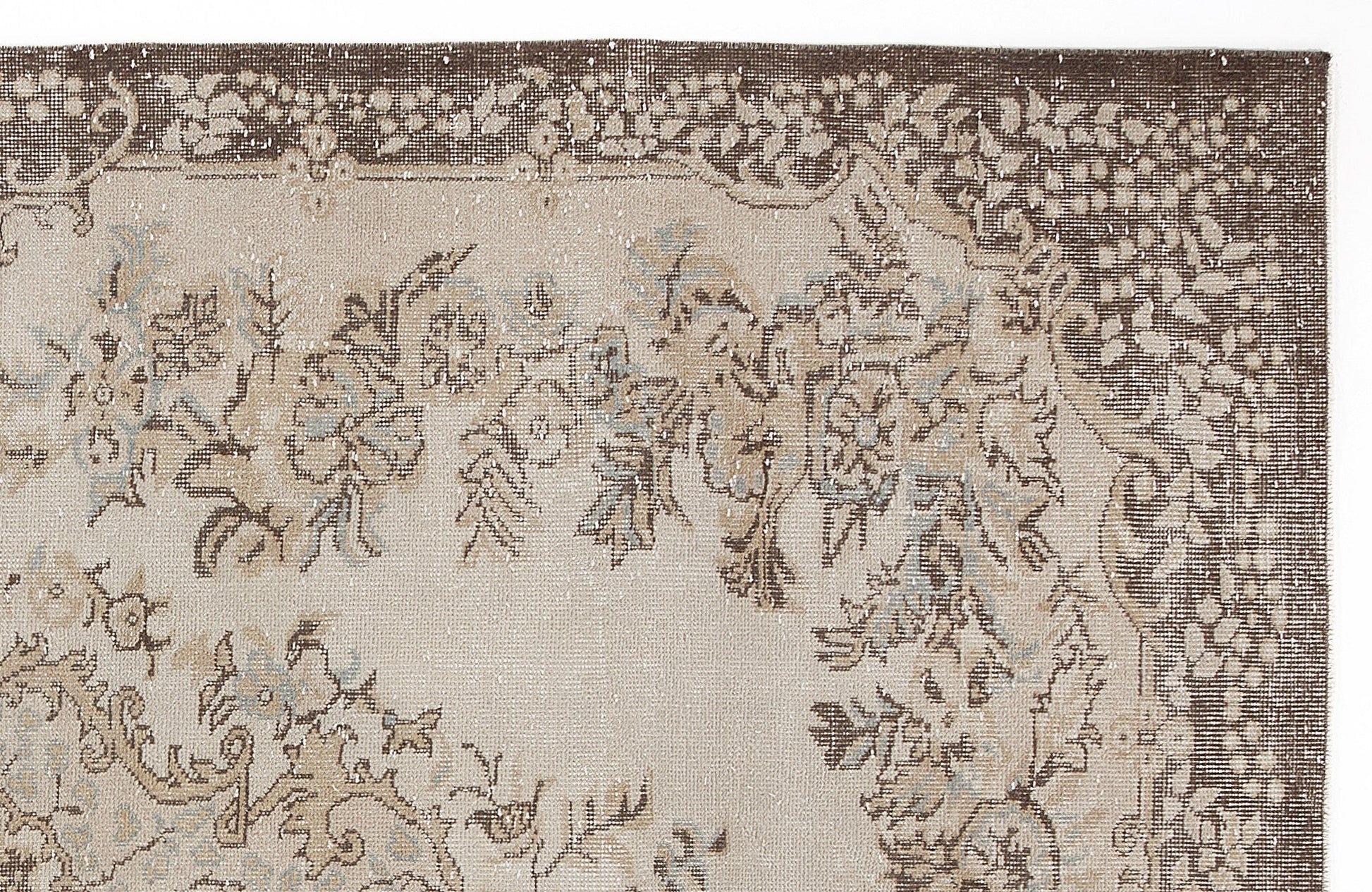 Atina 5946 Bej Eskitme Yün El Dokuma Halısı 186 x 296 - El Dokuma - HALI.NET