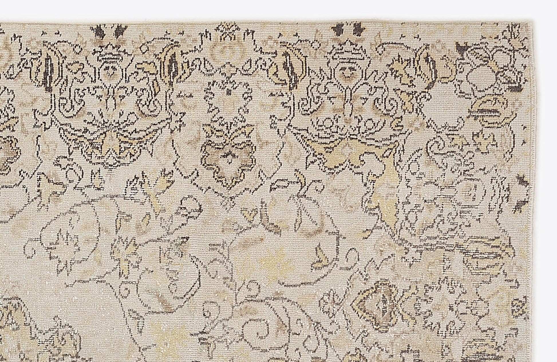 Atina 7010 Bej Eskitme Yün El Dokuma Halısı 168 x 283 - El Dokuma - HALI.NET