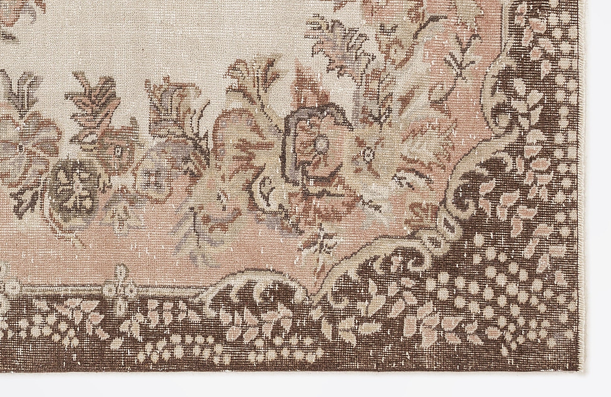 Atina 7193 Bej Eskitme Yün El Dokuma Halısı 187 x 296 - El Dokuma - HALI.NET