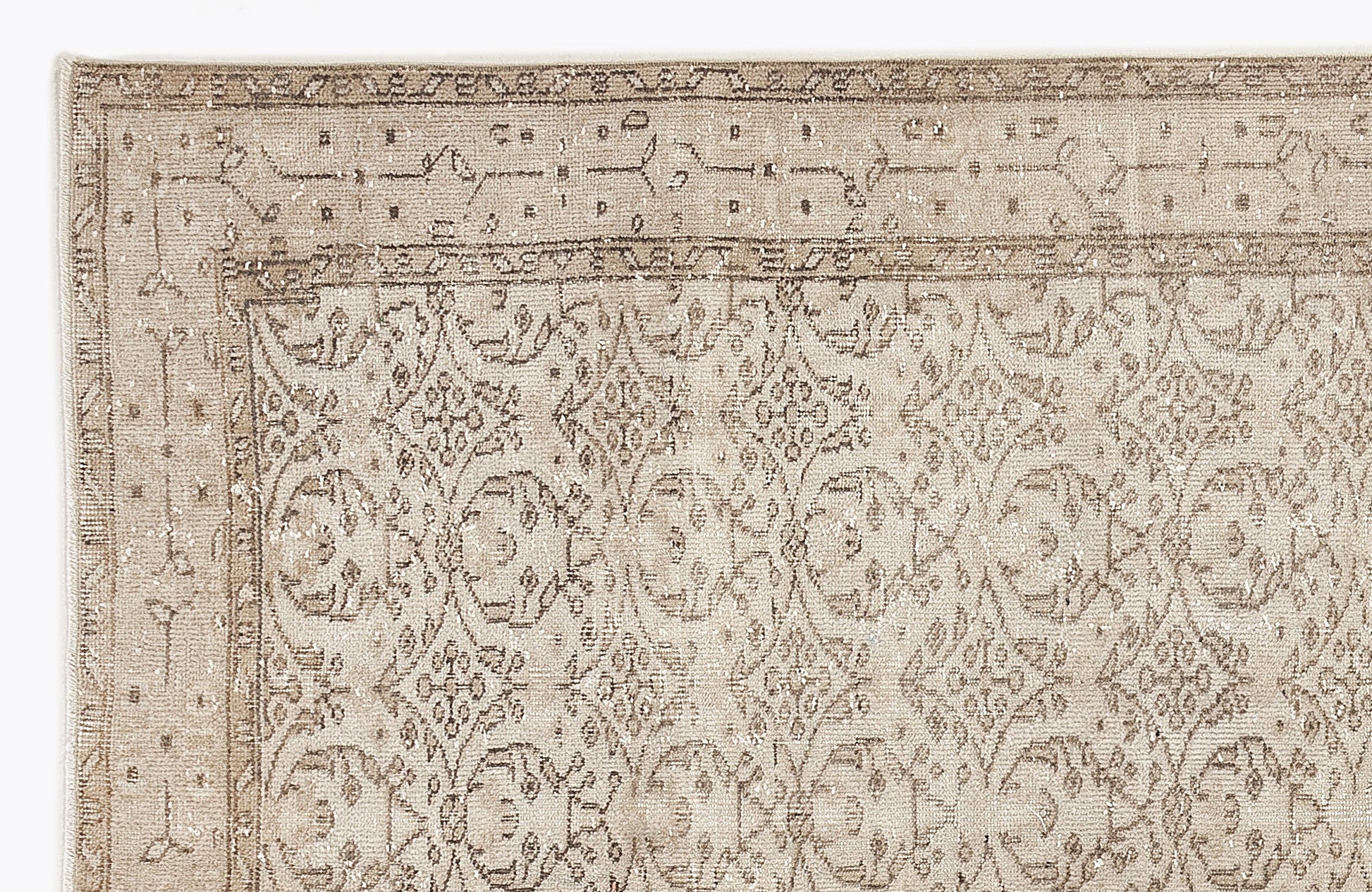 Atina 7268 Bej Eskitme Yün El Dokuma Halısı 165 x 280 - El Dokuma - HALI.NET