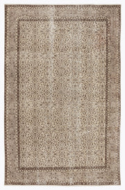 Atina 7293 Bej Eskitme Yün El Dokuma Halısı 192 x 290 - El Dokuma - HALI.NET