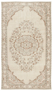 Atina 7511 Bej Eskitme Yün El Dokuma Halısı 162 x 277 - El Dokuma - HALI.NET