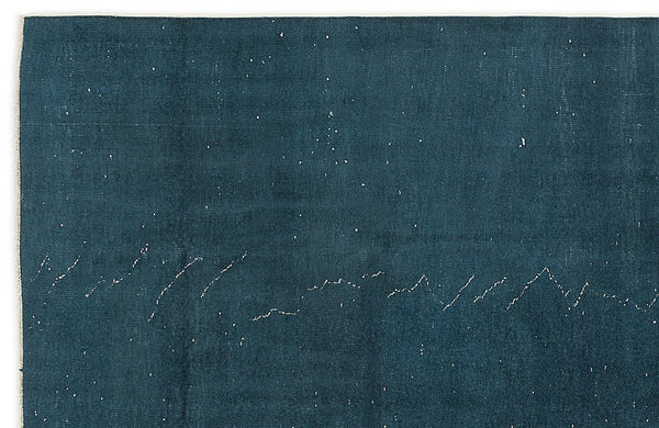 Yeşil Eskitme Modern Yün Halı 170x283