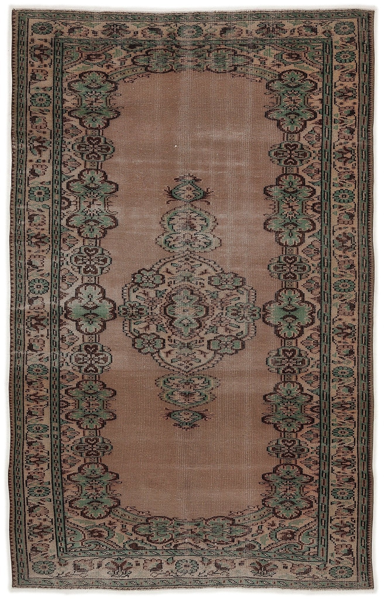 Atina 7769 Bej Eskitme Yün El Dokuma Halısı 175 x 280 - El Dokuma - HALI.NET