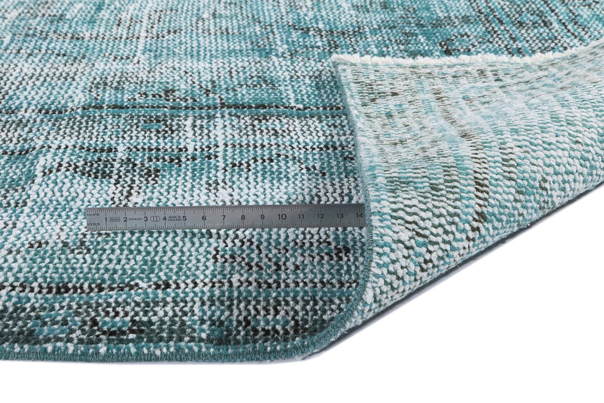 Atina 8005 Turkuaz Eskitme Yün El Dokuma Halısı 180 x 285 - El Dokuma - HALI.NET