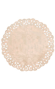 Bej Krem Dekoratif Düz Deri Halı - Yıkanabilir - Kaymaz Taban - Pati Dostu