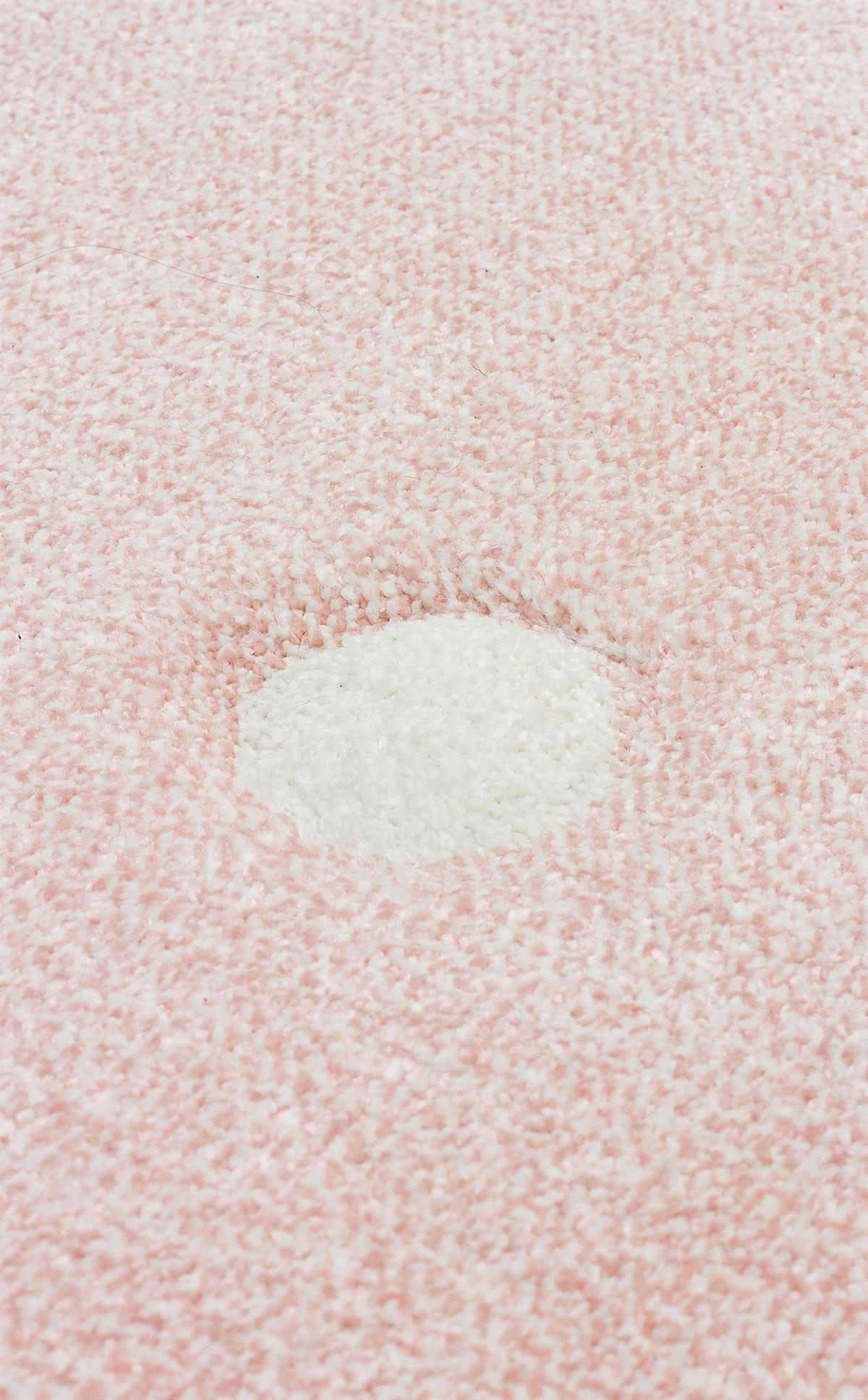 Dornbirn Pembe Geometrik Hav Toz Vermez Çocuk Halısı Eko